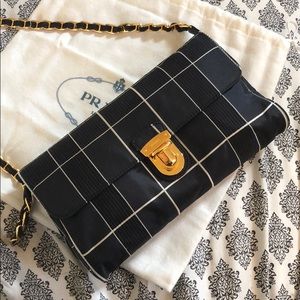AUTHENTIC BRAND NEW Prada Satin Plaid Crossbody